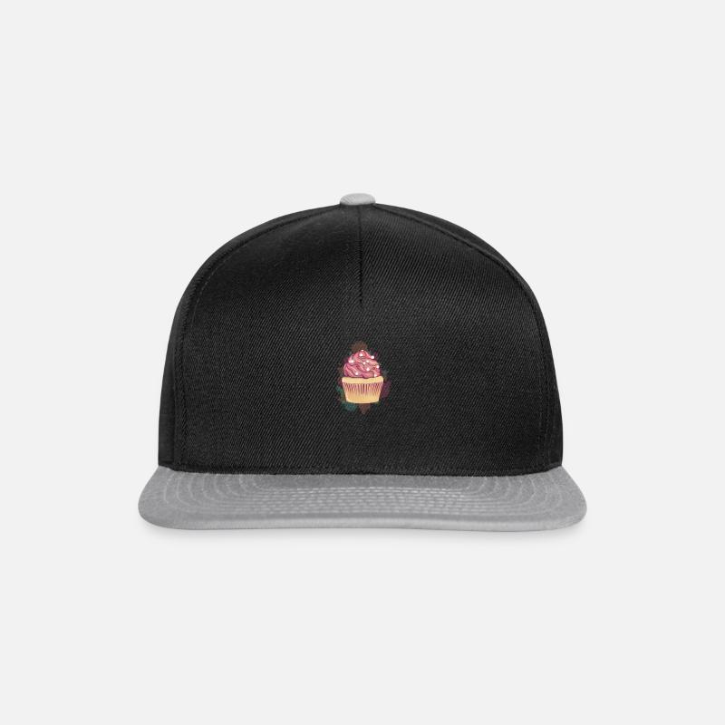 Fluffy Cupcake - Snapback Cap - black/grey