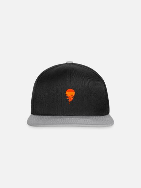 SONNENUNTERGANG - Snapback Cap - Schwarz/Grau