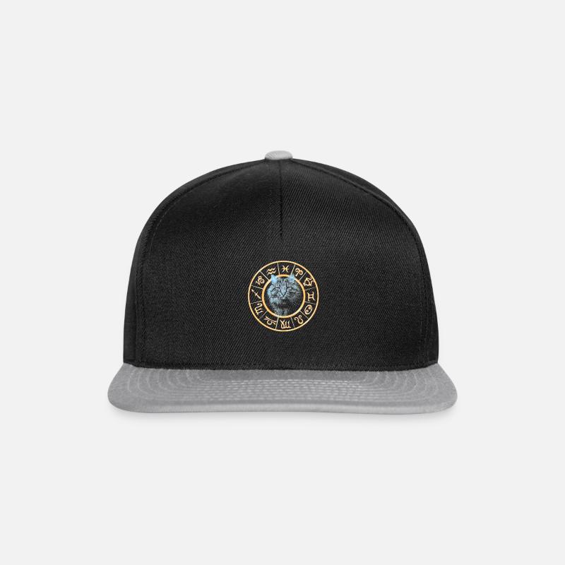 Mystic Cat - Snapback Cap - Schwarz/Grau