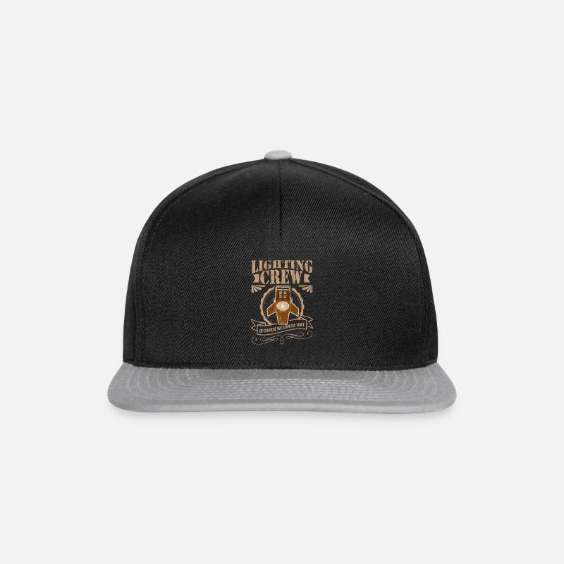 Technicien en éclairage Crew Light Event Gift - Casquette snapback - noir/gris