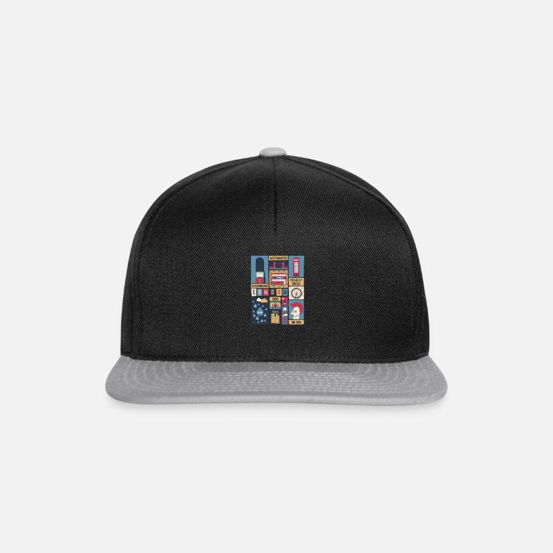 London - Snapback Cap - black/grey