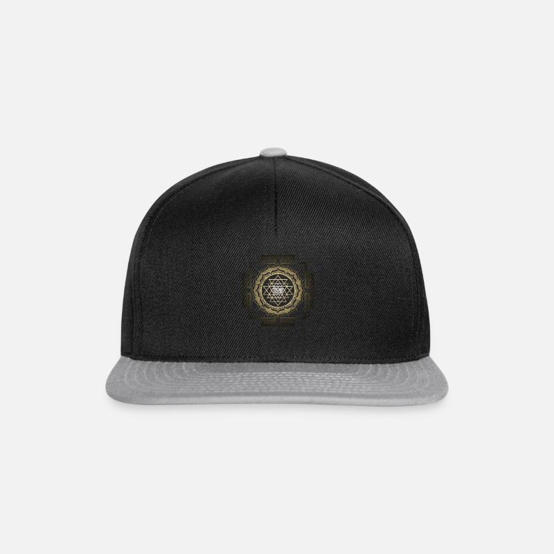Shri Yantra - Snapback Cap - Schwarz/Grau