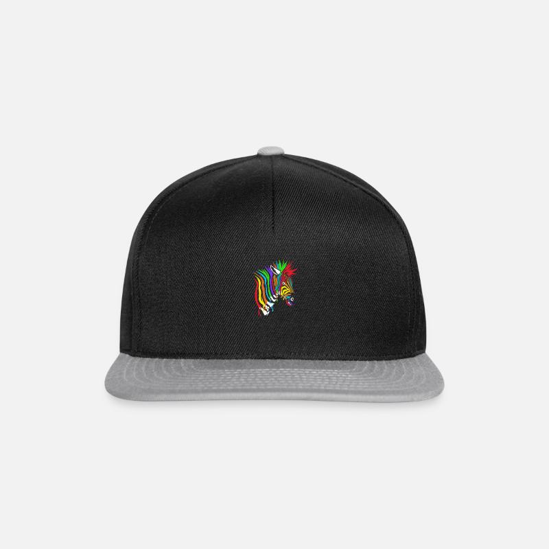 ZEBRA Punk - Snapback Cap - Schwarz/Grau