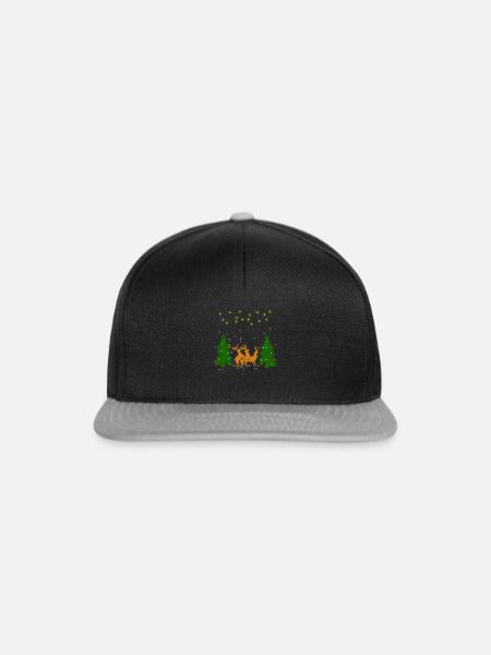 Rentier Weihnachtsfeier - Snapback Cap - Schwarz/Grau