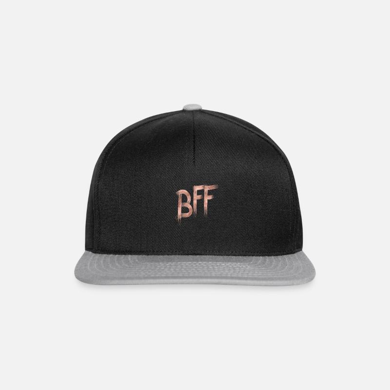 BFF or rose - Casquette snapback - noir/gris