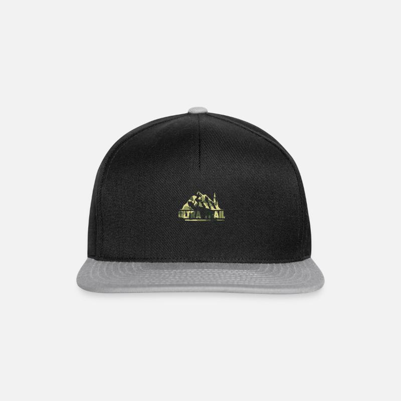 Ultra Trail camouflag - Snapback Cap - Schwarz/Grau