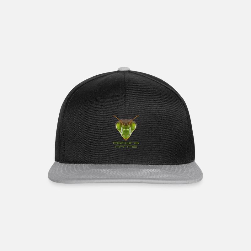 Mantis praying mantis polygon kids gift - Snapback Cap - black/grey