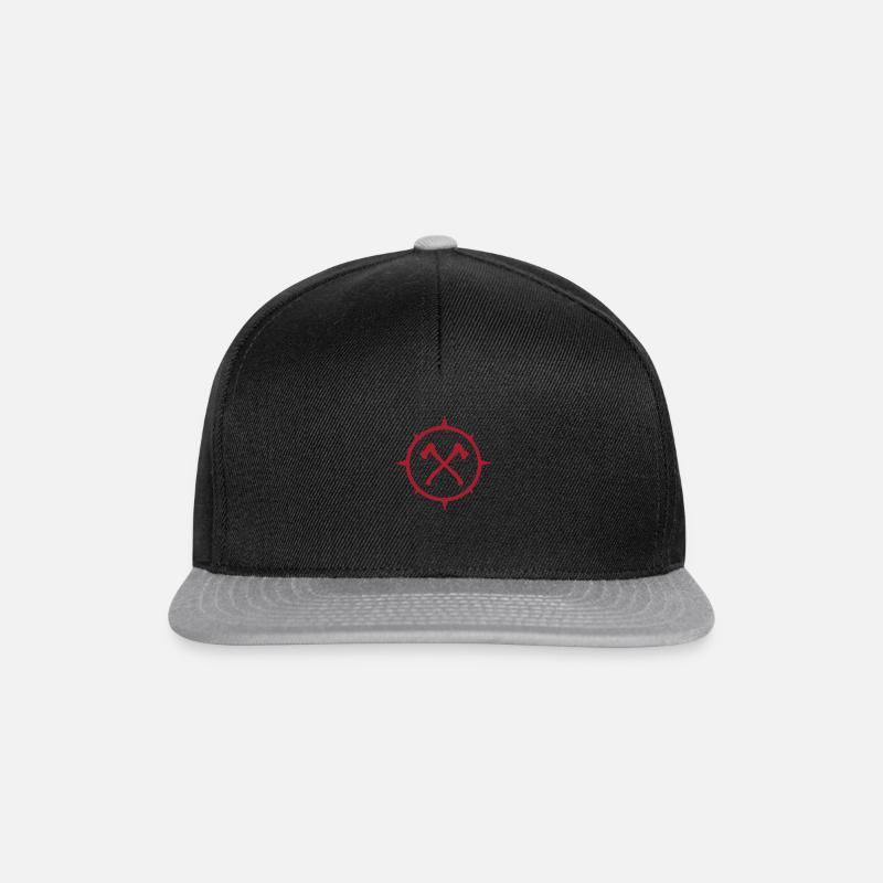 Outdoor - Axt-Logo - Snapback Cap - Schwarz/Grau