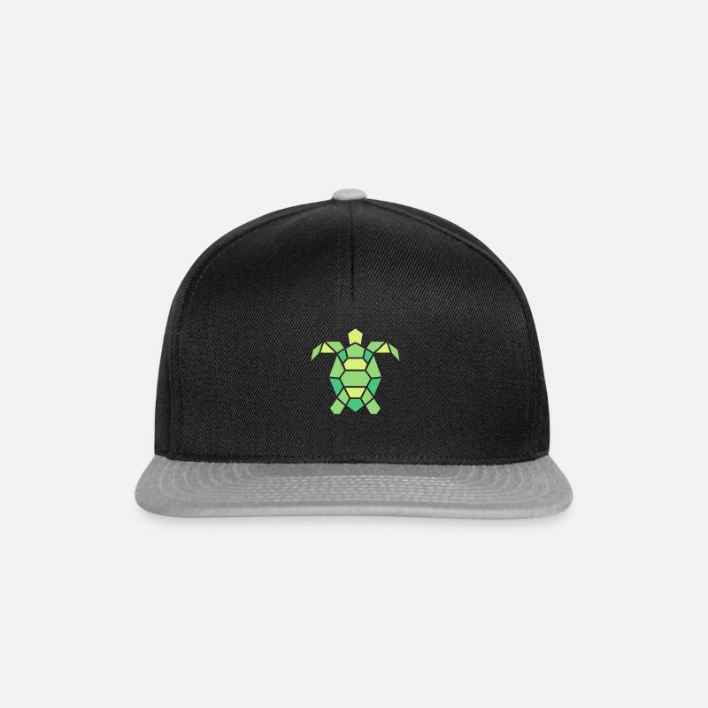 Tortue - Casquette snapback - noir/gris
