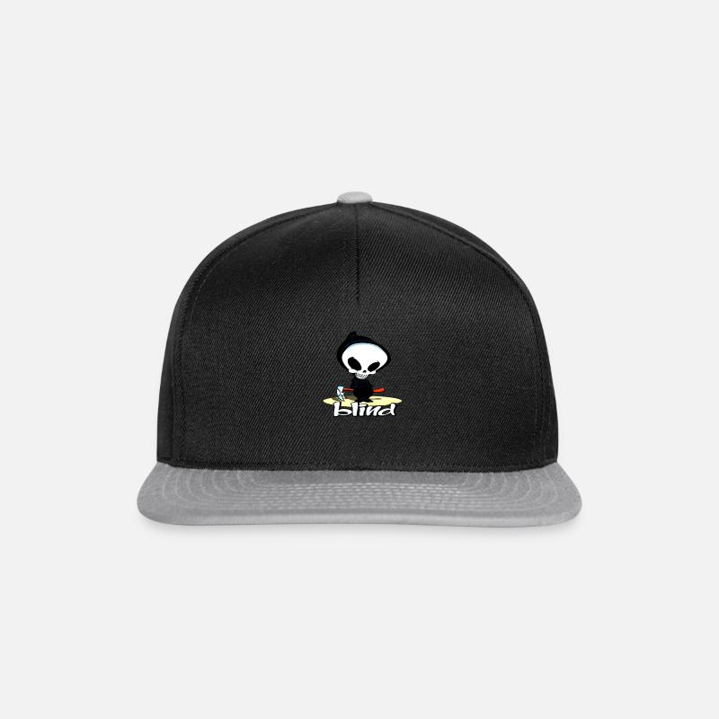 BLINDER SCHÄDEL - Snapback Cap - Schwarz/Grau