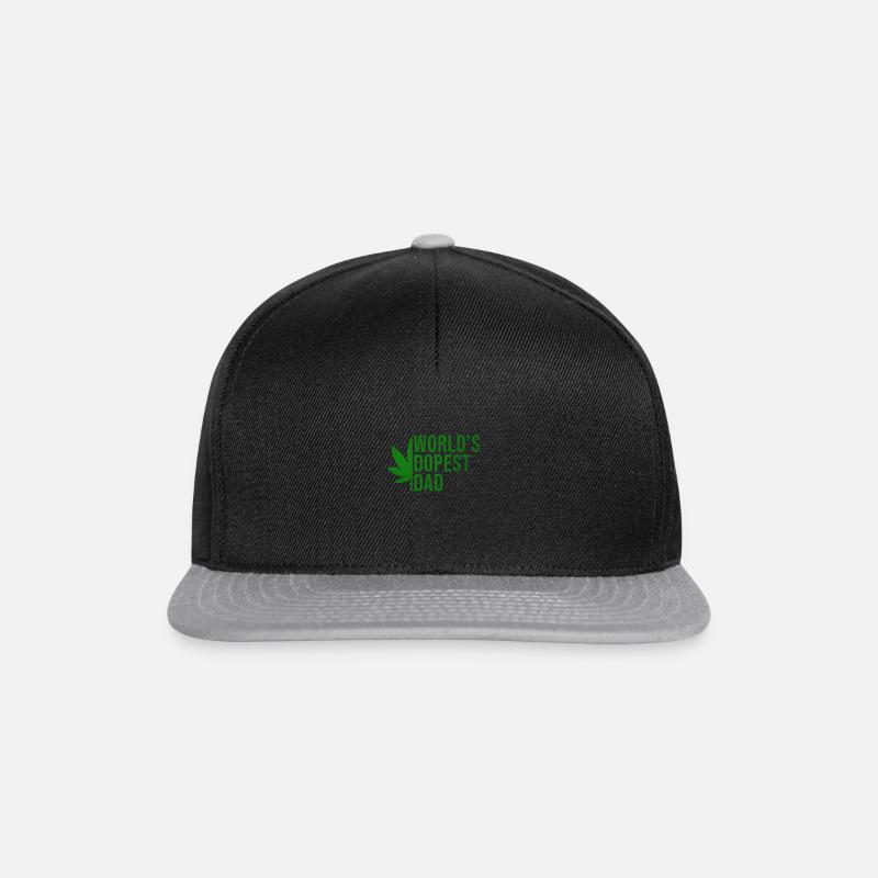 World s dopest dad - Snapback Cap - black/grey