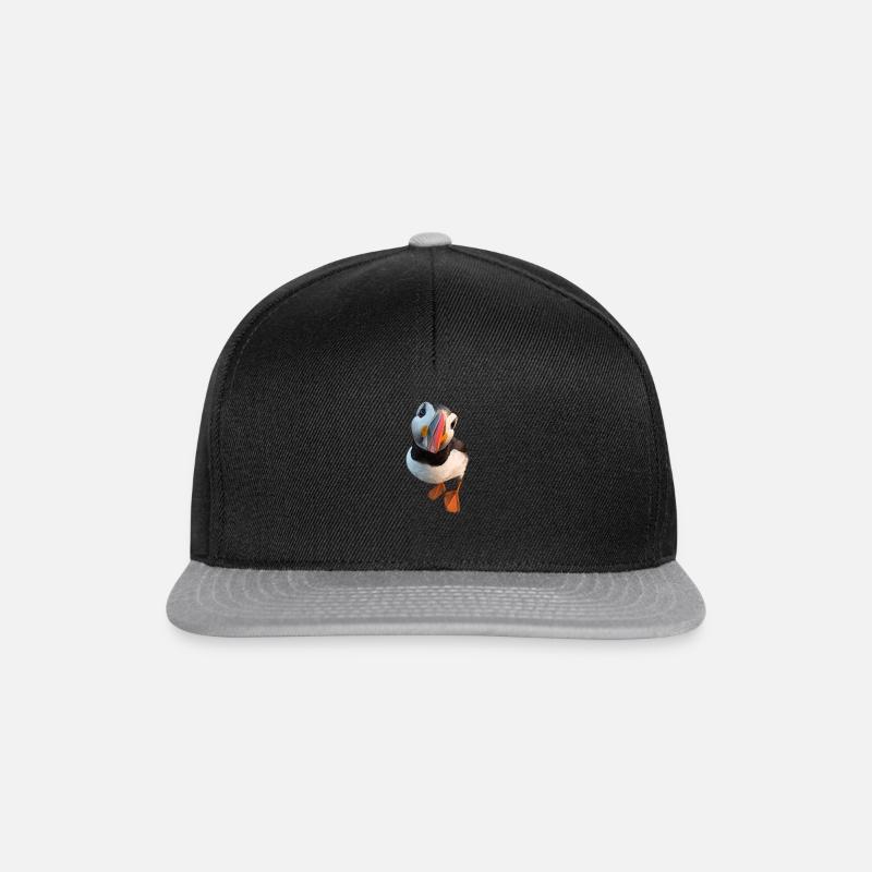 Papageitaucher - Snapback Cap - Schwarz/Grau