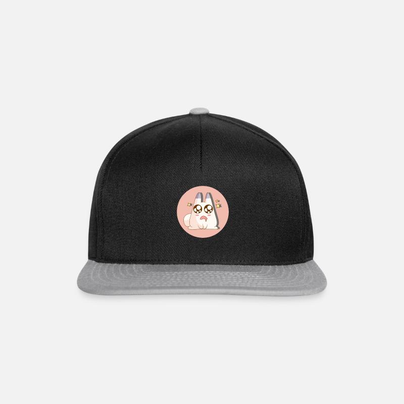 Drooling Bunny - Snapback Cap - black/grey