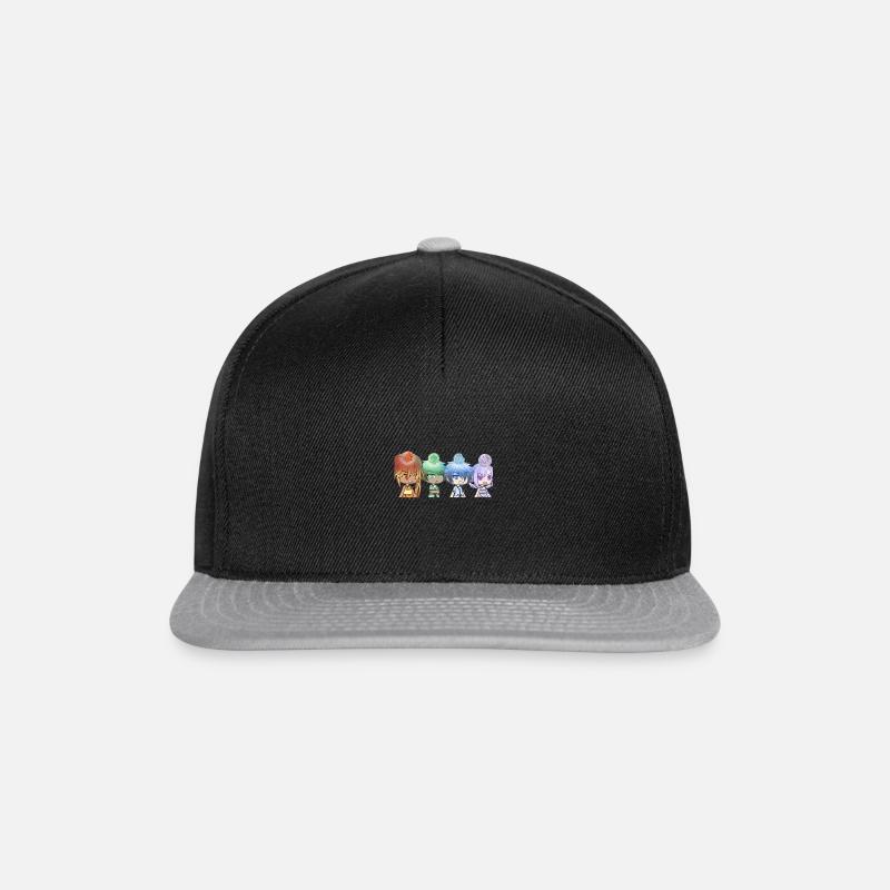 La vie de Gacha - Casquette snapback - noir/gris