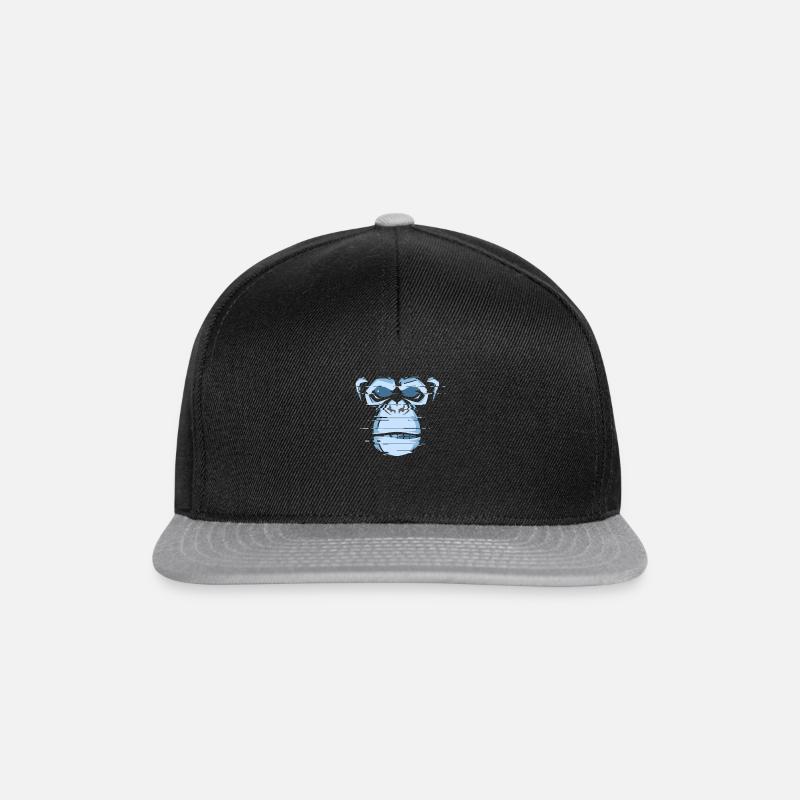 Affe - Snapback Cap - Schwarz/Grau