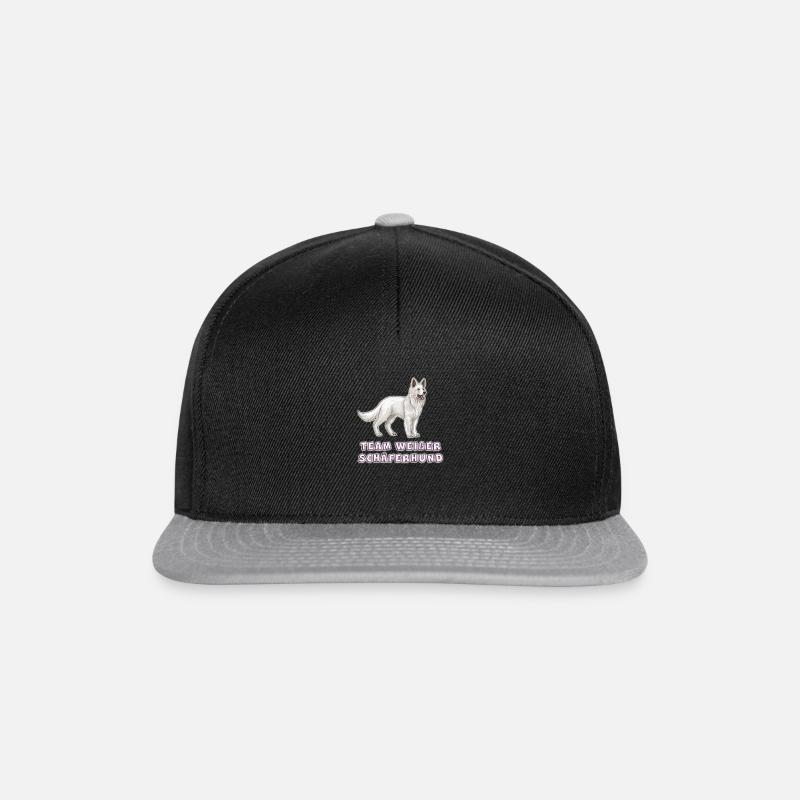 Team weißer schäferhund - Snapback Cap - Schwarz/Grau