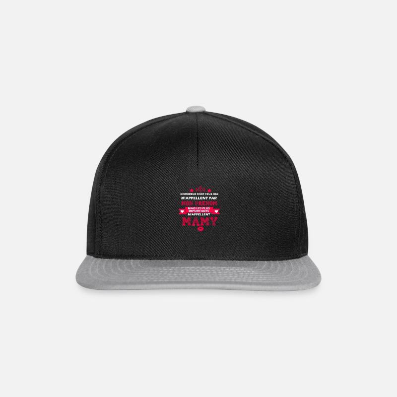 les plus importants m'appellent MAMY - Casquette snapback - noir/gris