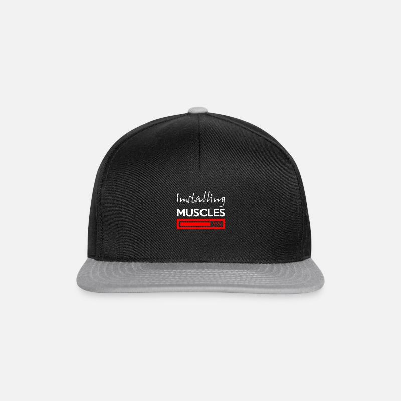 installing muscles - Snapback Cap - black/grey