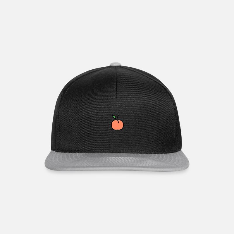 Nur ein Pfirsich - Snapback Cap - Schwarz/Grau
