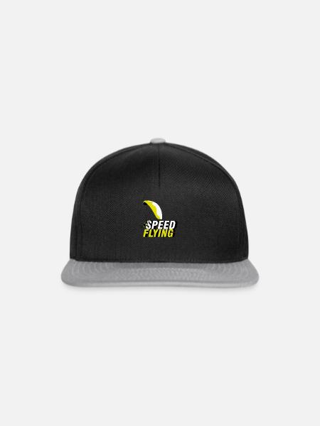 Speed Flying - Snapback Cap - Schwarz/Grau