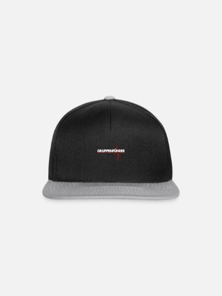 Gruppenführer Geschenkidee - Snapback Cap - Schwarz/Grau