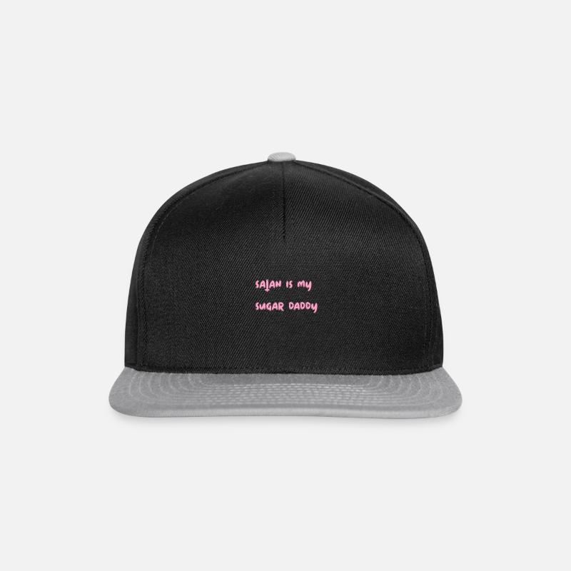 Satan ist mein Daddy - Snapback Cap - Schwarz/Grau
