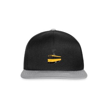 Dresdner Straßenbahn - Snapback Cap - Schwarz/Grau - Vorne
