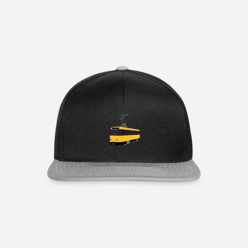Dresdner Straßenbahn - Snapback Cap - Schwarz/Grau