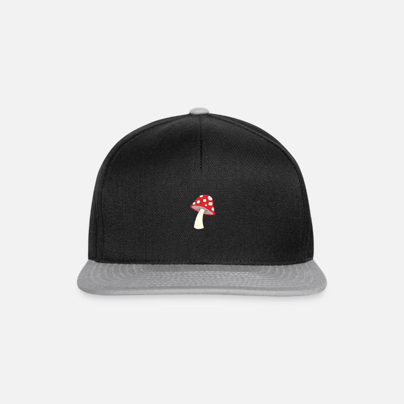 Mushroom, Mushroom - Snapback Cap - black/grey