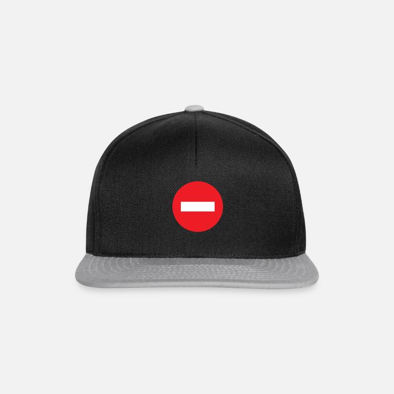 Minus - Snapback Cap - Schwarz/Grau