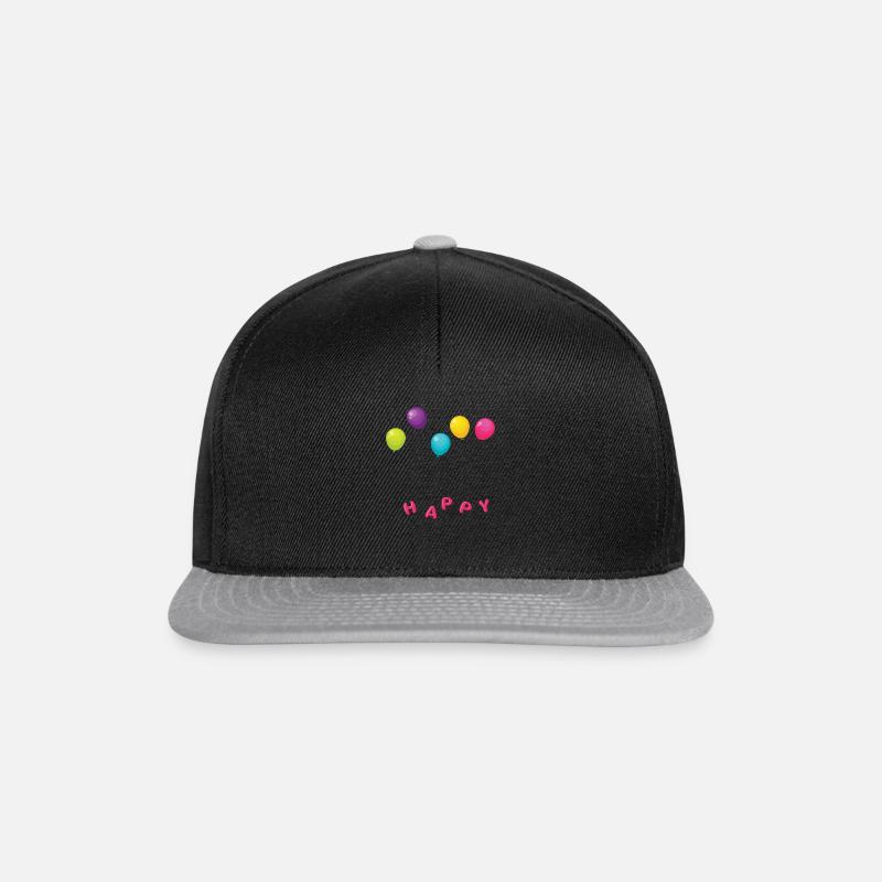 baloon heureux - Casquette snapback - noir/gris