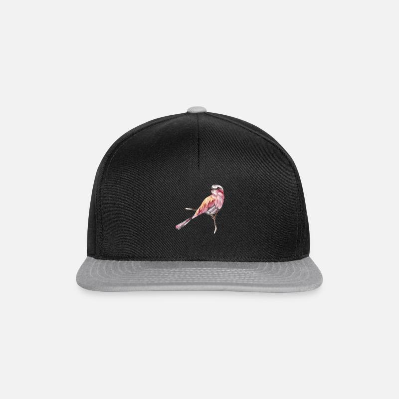 Vogel - Snapback Cap - Schwarz/Grau