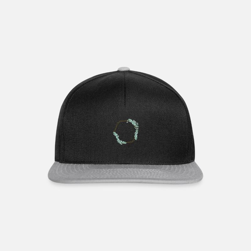 boho bohemien hochzeit sommer eukalyptus - Snapback Cap - Schwarz/Grau