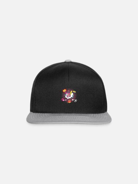 Crazy Pop Up - Snapback Cap - Schwarz/Grau