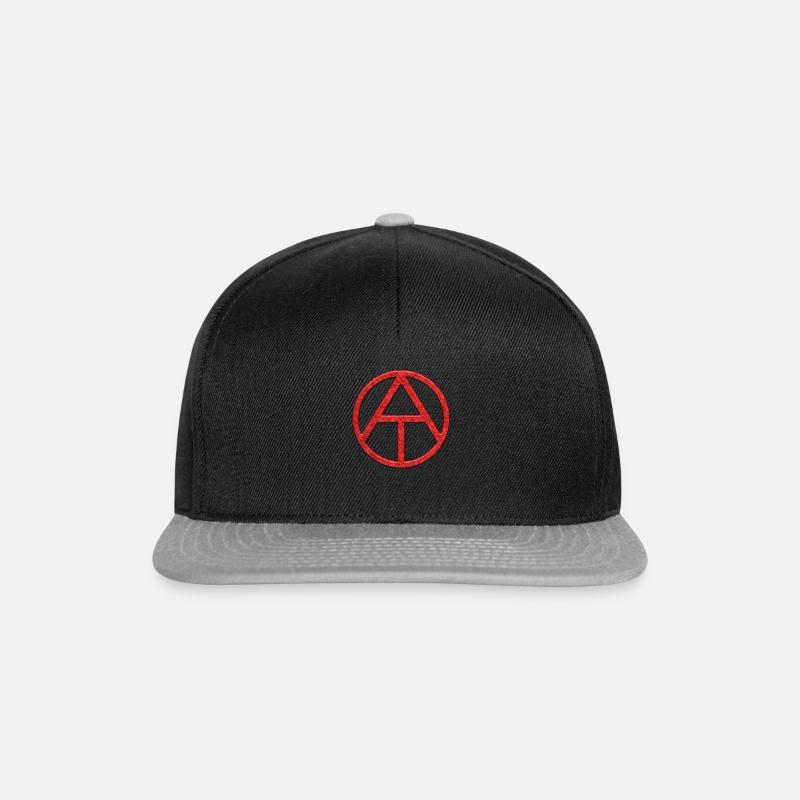 ATHEISMUS SYMBOL - Snapback Cap - Schwarz/Grau