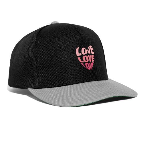 LOVE LOVE LOVE - Snapback Cap
