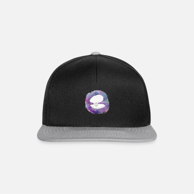 Shell magic pearl - Snapback Cap - black/grey