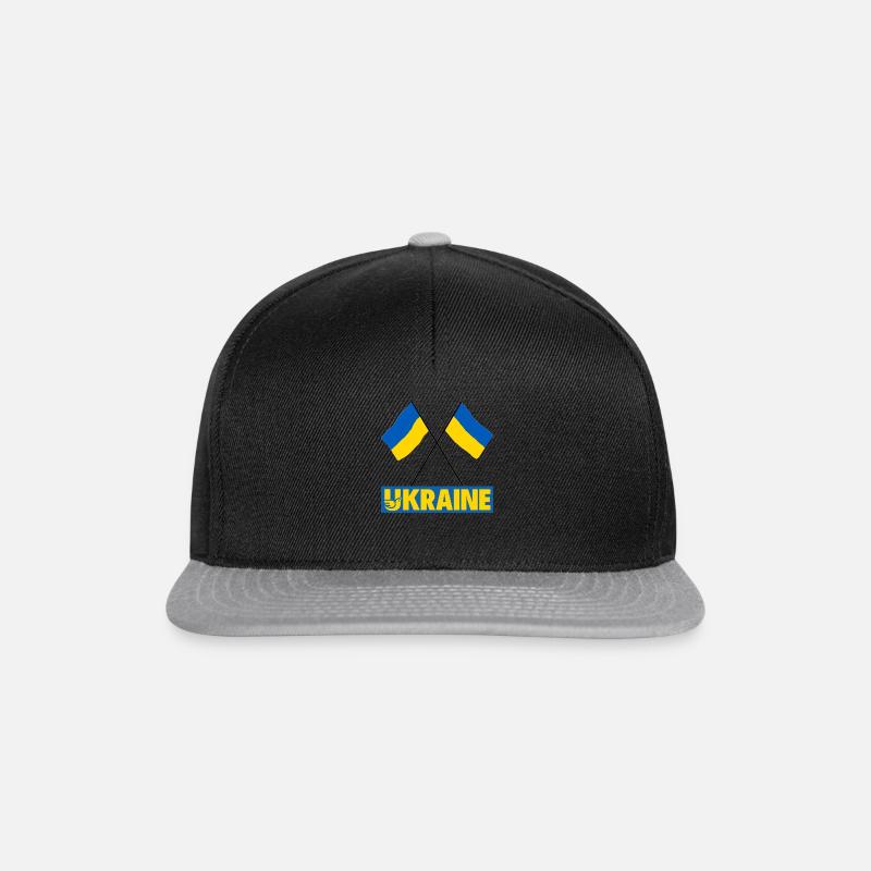 ukraine - Casquette snapback - noir/gris
