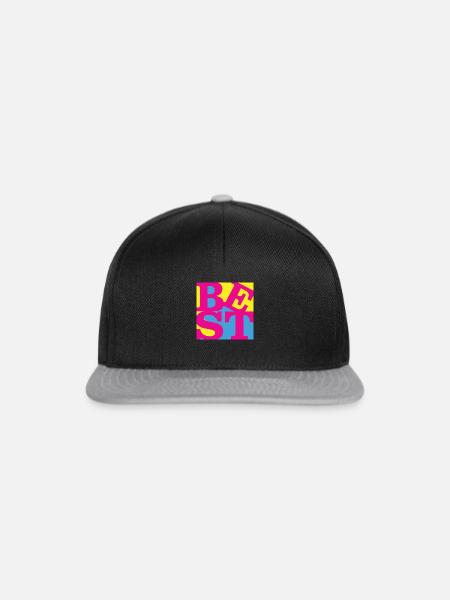 Bestes WordPlay Original Art 7 - Snapback Cap - Schwarz/Grau