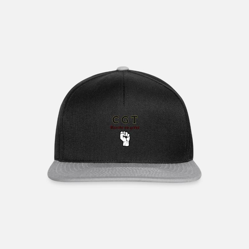 Cgt - Casquette snapback - noir/gris