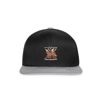 My Claws Are Harder Than Concrete Pangolin - Snapback Cap - Schwarz/Grau - Vorne