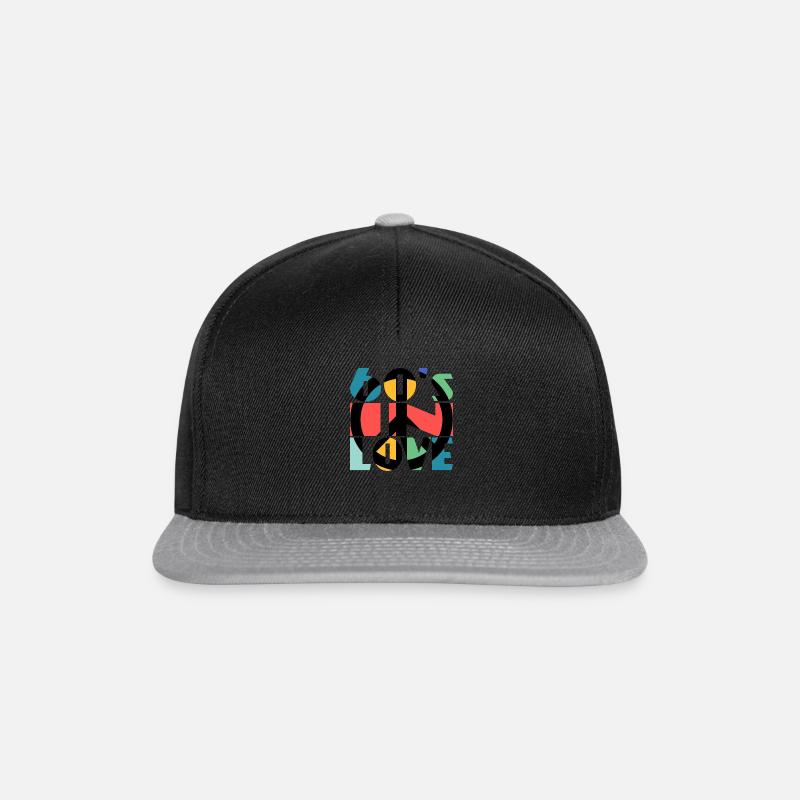 60's in Love - Snapback Cap - Schwarz/Grau