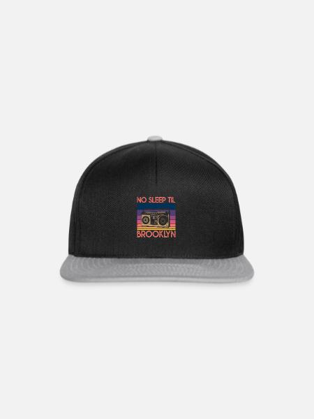 No Sleep Til Brooklyn - Snapback Cap - Schwarz/Grau