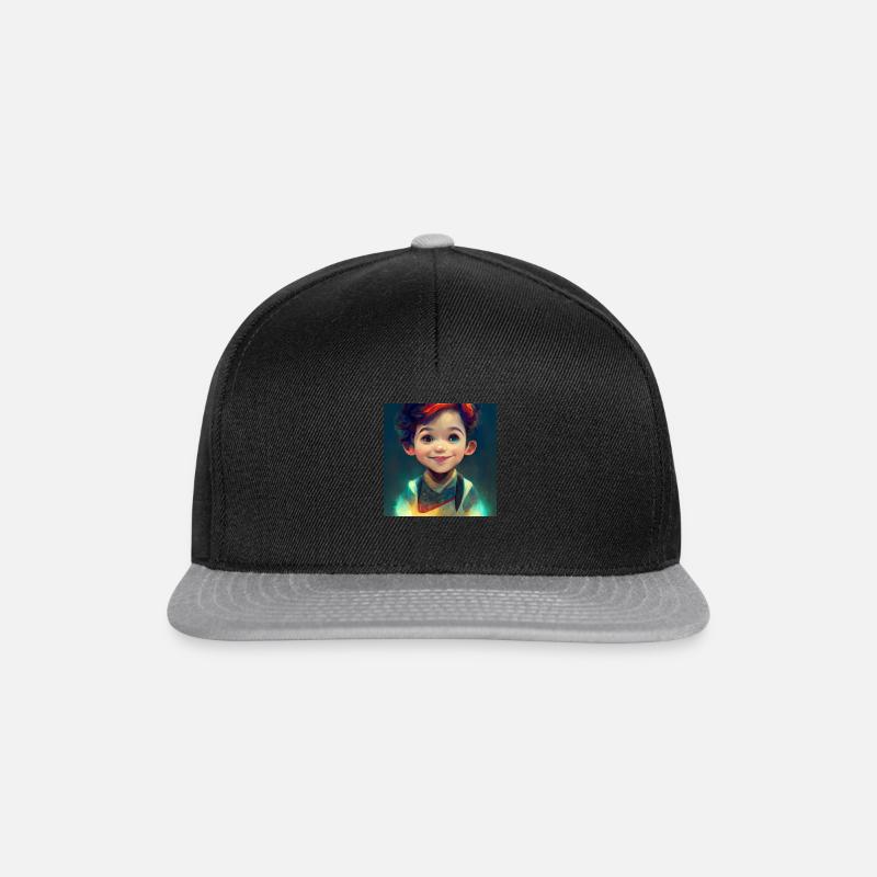 Smiling child - Snapback Cap - black/grey