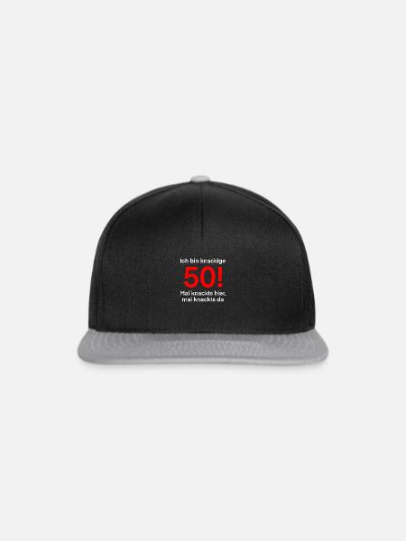 knackige 50 - Snapback Cap - Schwarz/Grau