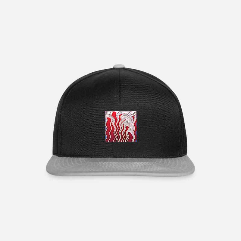 ROTER wasserfall - Snapback Cap - Schwarz/Grau