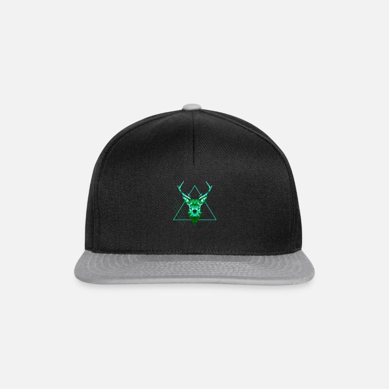 Deer3 - Snapback Cap - Schwarz/Grau