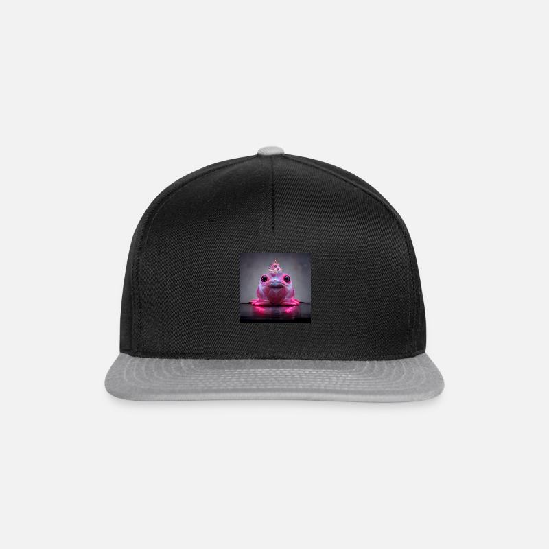 Froschprinzessin - Snapback Cap - Schwarz/Grau