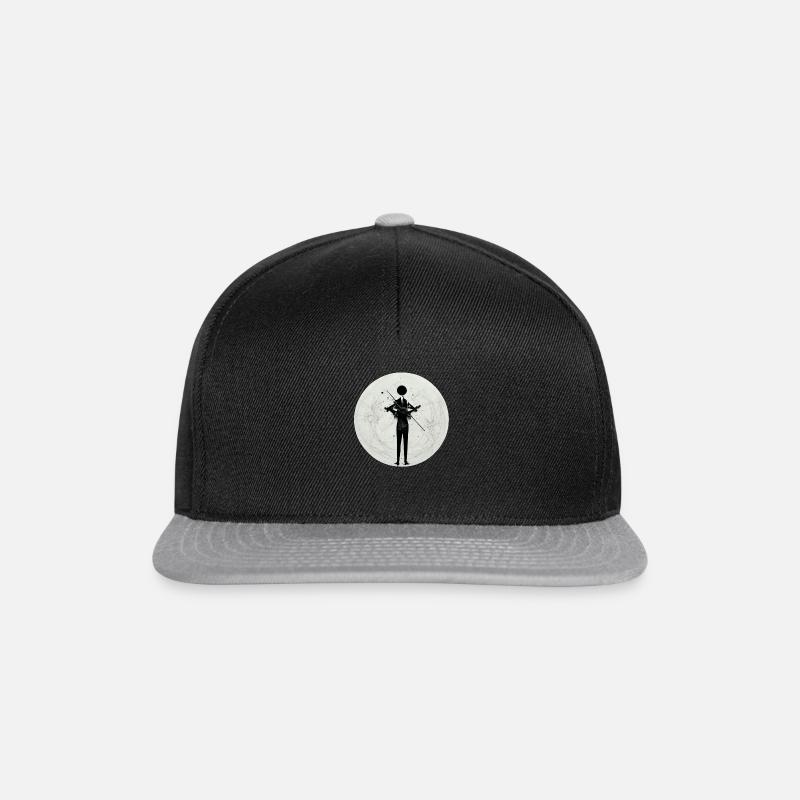 Crazy violinist - Snapback Cap - black/grey