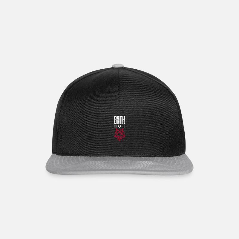 Goth Mom Gothic Mama Mutter - Snapback Cap - Schwarz/Grau
